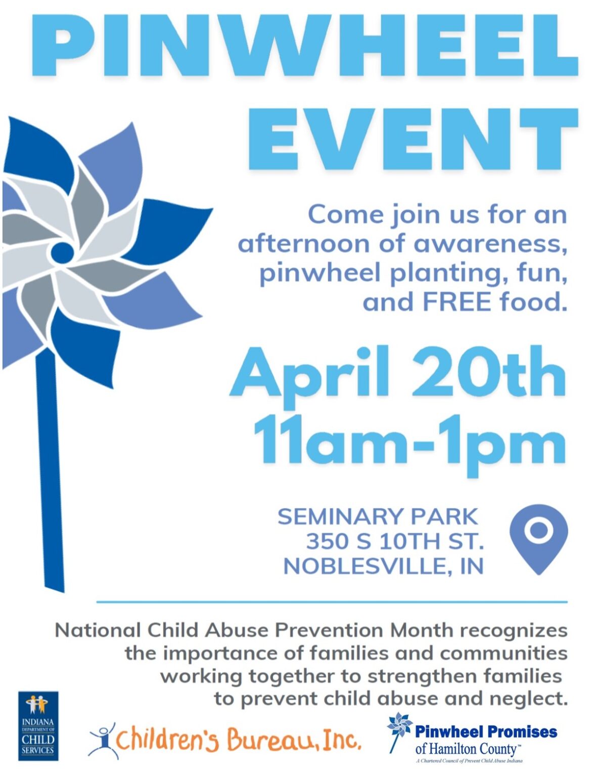 Hamilton County Pinwheel Event Prevent Child Abuse Indiana